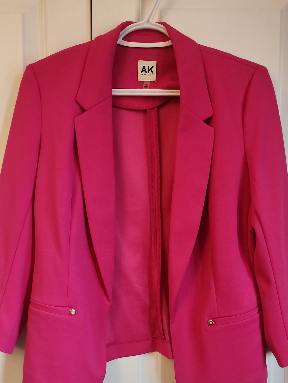 Anne Klein Vibrant Pink Tailored Blazer